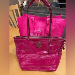 Coach Fuchsia Tote Bag